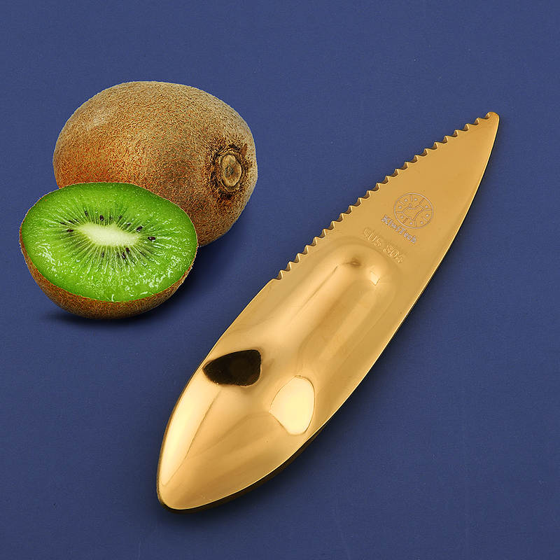 キウイ用ハーフカットスプーン（ゴールド）