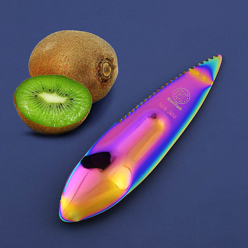 キウイ用ハーフカットスプーン（カラフル）