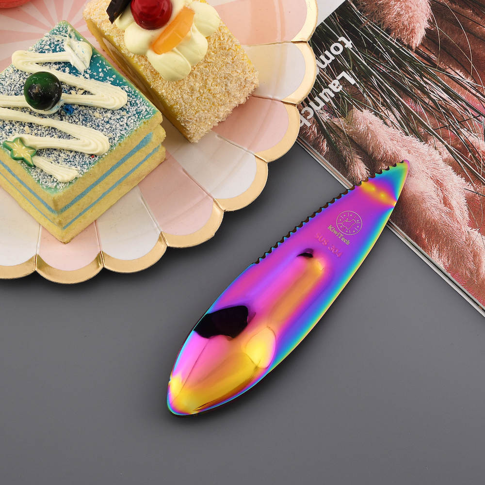 キウイ用ハーフカットスプーン（カラフル）